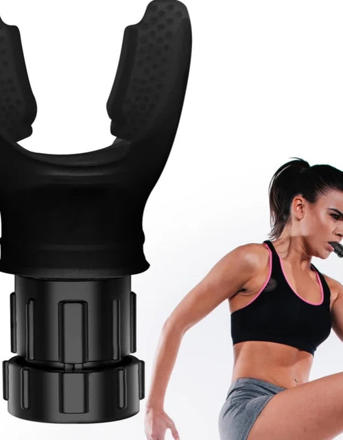 Load image into Gallery viewer, Silicone Breathing Fitness Exercise Equipment Portable Throat Adjustable Resistance Breathing Exercise Device

